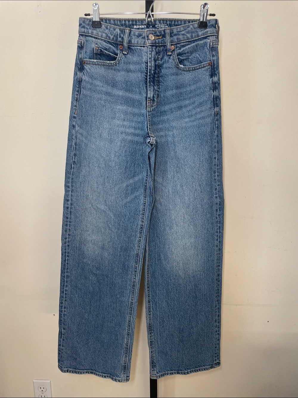Old Navy Women's Blue Wide-Leg Denim Jeans